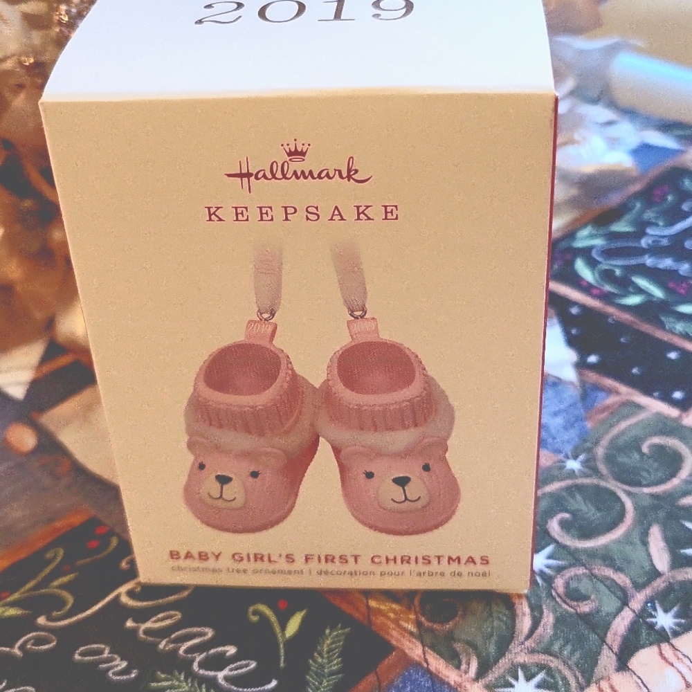Hallmark Keepsake Ornament 2019 Baby Girl's First Christmas